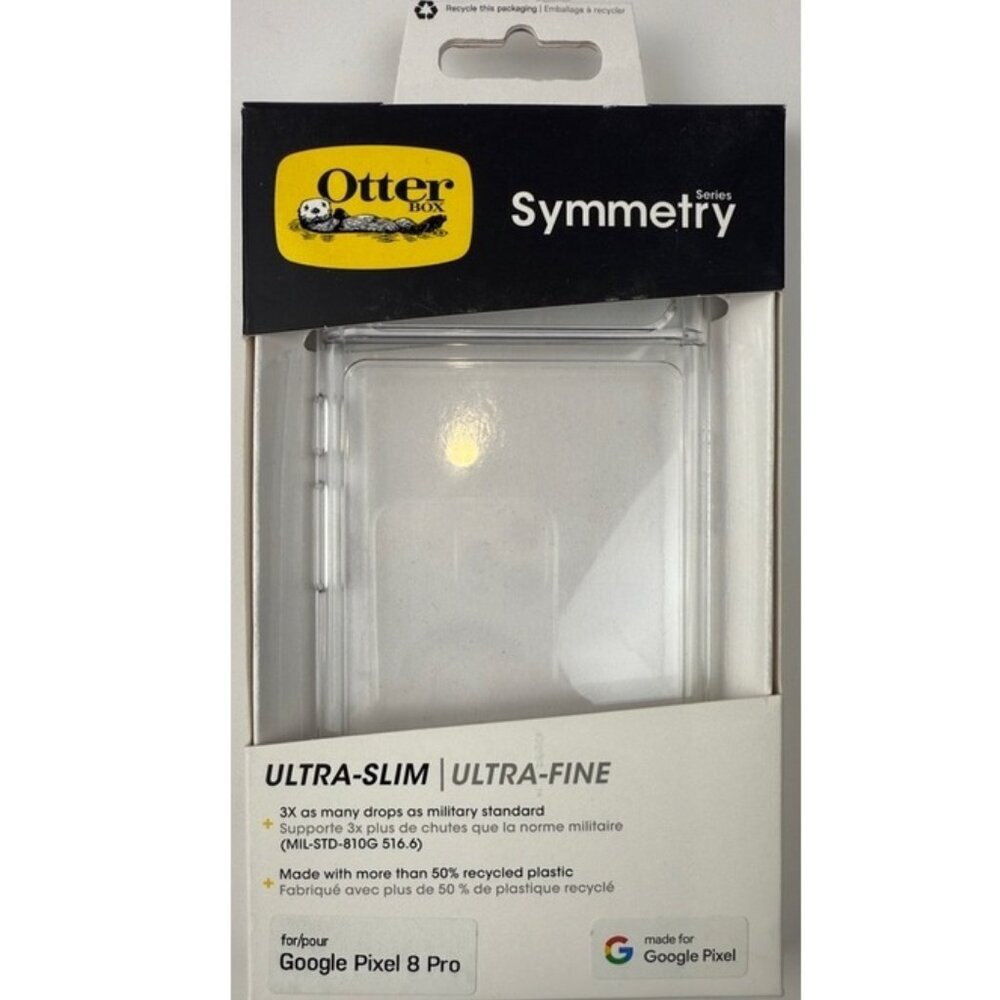 OtterBox Symmetry Clear Case Google Pixel 8 Pro Slim Drop Protection NIB